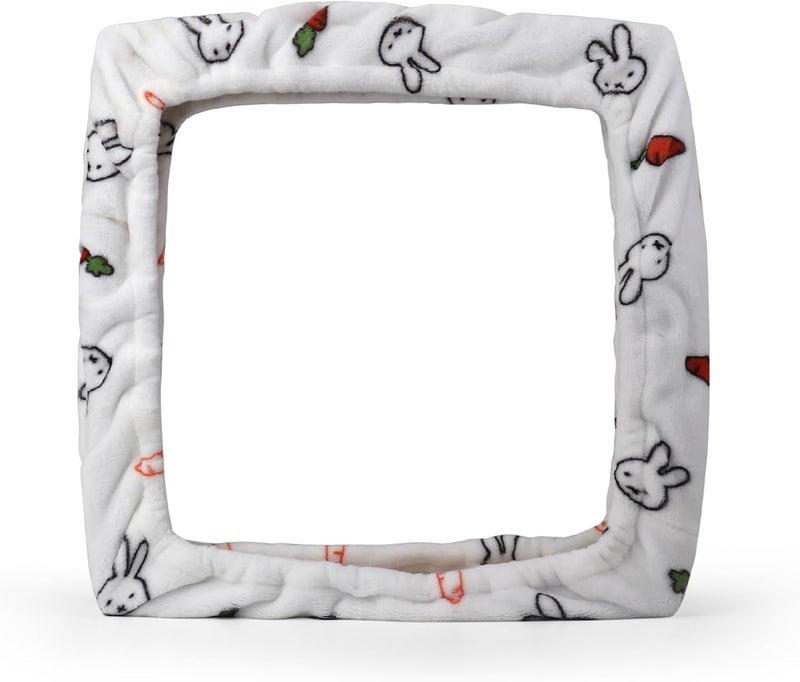 ICZW Gripper Strip Frame Cover Rug Hooking Frame Cover Flannel for 15.7" x 15.7" Frame (White) - Image 2